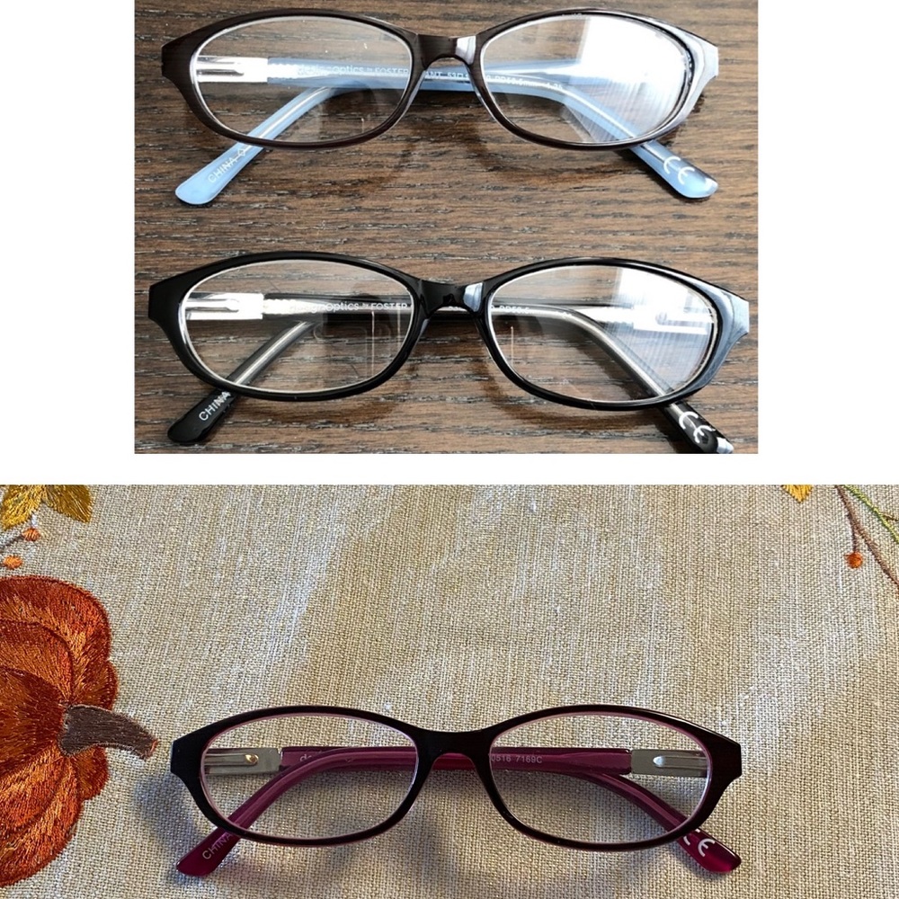 3 pairs of Reading glasses 1.25 strength
